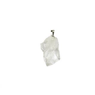 Drusa Cuarzo Cristal Colgante Bruto Punta Anilla